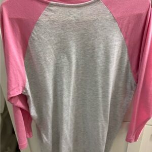 Baseball style ladies shirt